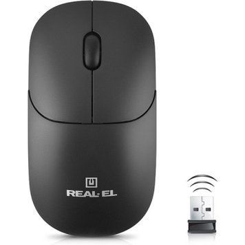 Мишка REAL-EL RM-311W Wireless Black (EL123200041) EL123200041 фото