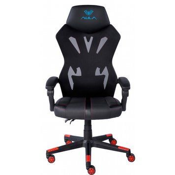 Крісло ігрове Aula F010 Gaming Chair Black/Red (6948391286228) 6948391286228 фото