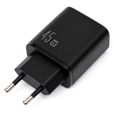 Зарядний пристрій Vinga 2xUSB-C + USB-A Display 45W (VCR45ACCDB) VCR45ACCDB фото