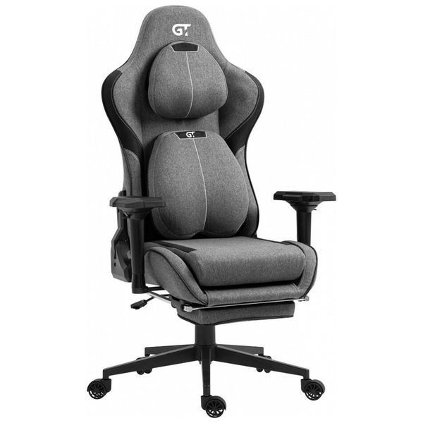 Крісло ігрове GT Racer X-2308 Gray/Black (X-2308 Fabric Gray/Black) X-2308 Fabric Gray/Black фото