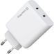 Зарядний пристрій ColorWay GaN Mini 50W PD Port PPS USB (Type-C PD 30W + Type-C PD 20W) white (CW-CHS050PD-WT) CW-CHS050PD-WT фото 5