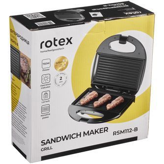 Сендвічниця Rotex RSM112-B RSM112-B фото