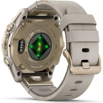 Смарт-годинник Garmin fenix 8 43mm, AMOLED, Saph, SftGldSS/FogGryLeatherBnd, Excl, GPS (010-02903-40) 010-02903-40 фото