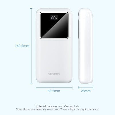 Батарея універсальна Vention 20000 mAh 22.5W Black LED Display Type (FHLB0) FHLB0 фото