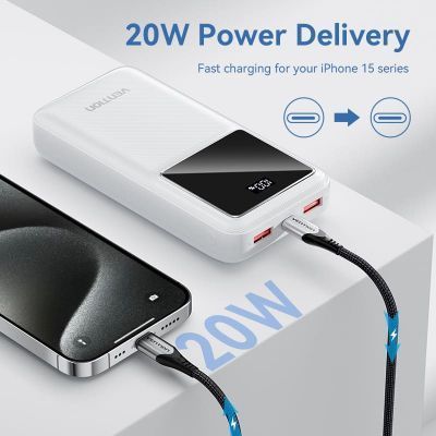 Батарея універсальна Vention 20000 mAh 22.5W Black LED Display Type (FHLB0) FHLB0 фото