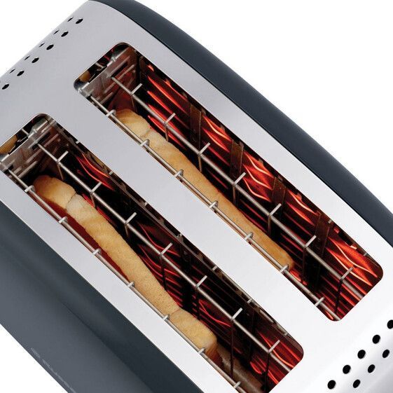 Тостер Russell Hobbs Colours Plus 1600Вт, підігрів, розморожування, метал., сірий 26552-56 фото