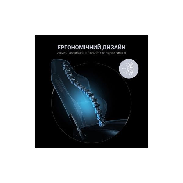 Крісло ігрове Anda Seat Luna Fabric Size L Grey (AD18-44-G-F) AD18-44-G-F фото