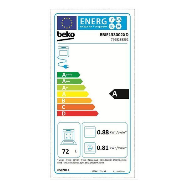 Духова шафа Beko BBIE133002XD BBIE133002XD фото