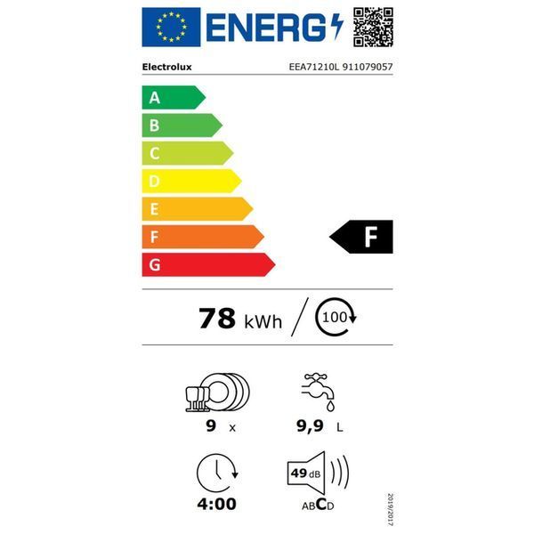 Посудомийна машина Electrolux EEA71210L EEA71210L фото