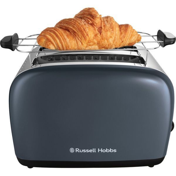 Тостер Russell Hobbs Colours Plus 1600Вт, підігрів, розморожування, метал., сірий 26552-56 фото