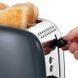 Тостер Russell Hobbs Colours Plus 1600Вт, підігрів, розморожування, метал., сірий 26552-56 фото 5