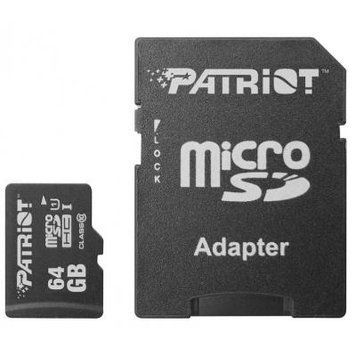 Карта пам'яті Patriot 64GB microSD class10 UHS-1 (PSF64GMCSDXC10) PSF64GMCSDXC10 фото