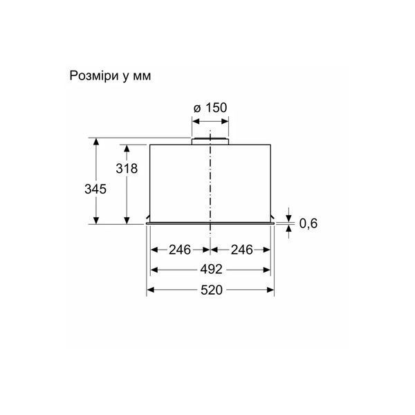 Витяжка кухонна Bosch DLN56AC50 DLN56AC50 фото