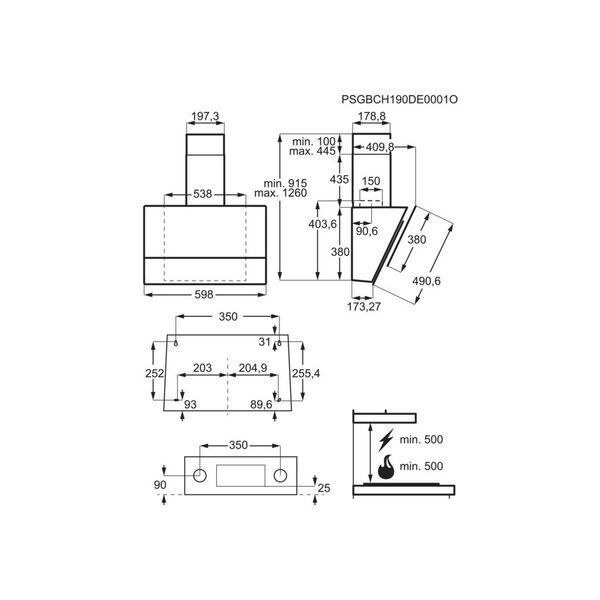 Витяжка кухонна Electrolux LFV616W LFV616W фото