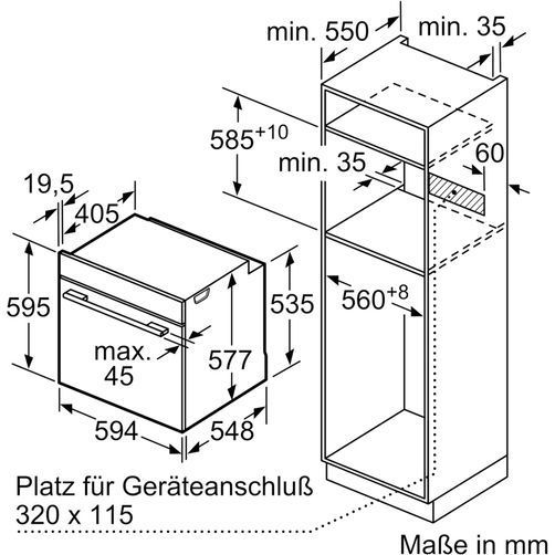 Духова шафа Bosch HBG7341B1 HBG7341B1 фото