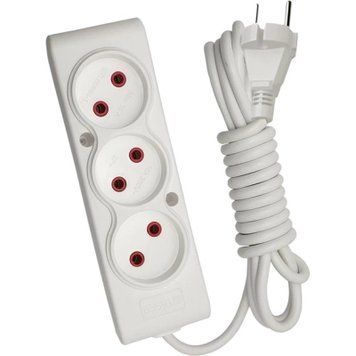 Мережевий подовжувач TECCO 1.5m white (8681277843556) 8681277843556 фото