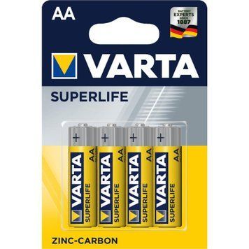 Батарейка Varta AA SUPERLIFE Zinc-Carbon R6 * 4 (02006101414) 02006101414 фото
