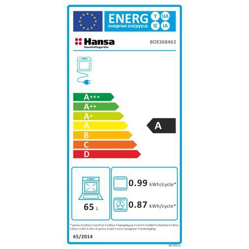 Духова шафа Hansa BOES68463 BOES68463 фото