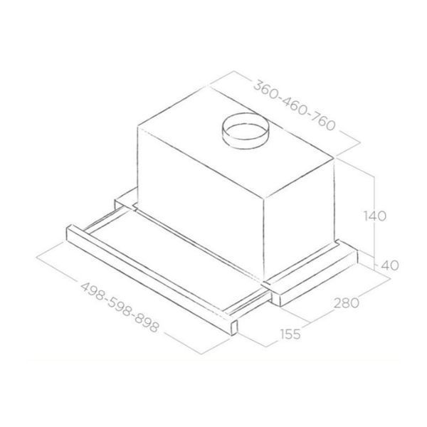 Витяжка кухонна Elica TT14 LUX GRVT/A/60 TT14 LUX GRVT/A/60 фото