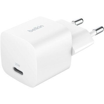 Зарядний пристрій Belkin USB-C PD25W PPS white (WCA012KQWH) WCA012KQWH фото