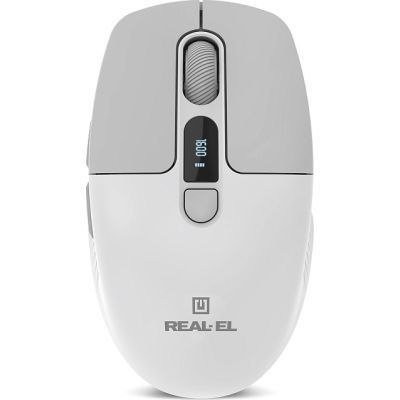 Мишка REAL-EL RM-480W Wireless/Bluetooth White (EL123200050) EL123200050 фото