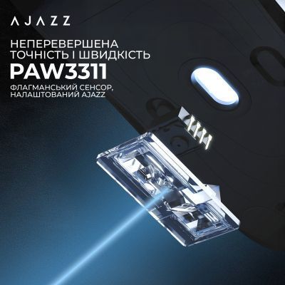 Мишка Ajazz AJ139 V2 MC Wireless/Bluetooth/USB Red (AJ139-V2-MC-R) AJ139-V2-MC-R фото