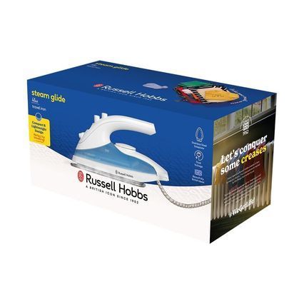 Праска Russell Hobbs дорожній, 760Вт, 80мл, нерж. сталь, блакитна 22470-56 фото