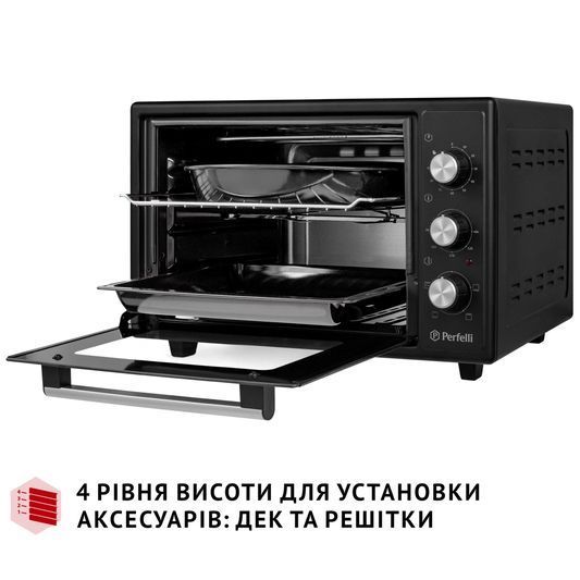 Електропіч Perfelli MIRAGE 37 BLACK MIRAGE 37 BLACK фото