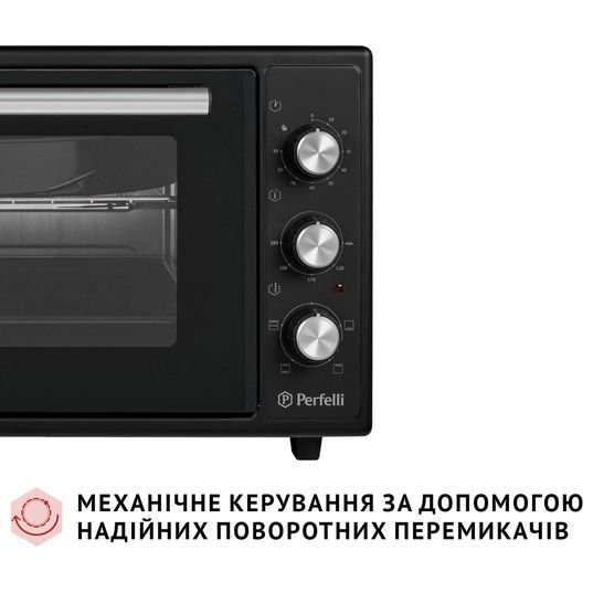 Електропіч Perfelli MIRAGE 37 BLACK MIRAGE 37 BLACK фото