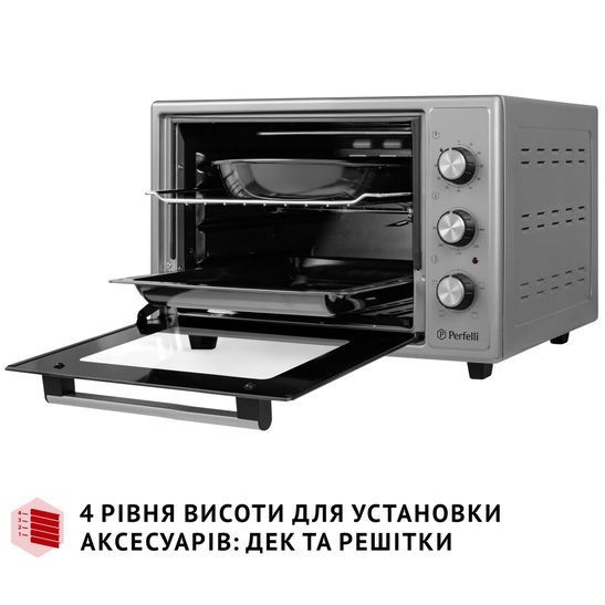 Електропіч Perfelli MIRAGE 37 GREY MIRAGE 37 GREY фото